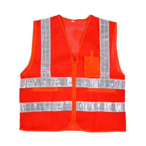 신호수조끼 SM-302 사이즈 XL 2XL 3XL 망사 지퍼 3포켓 주황색 흰색반사띠.jpg