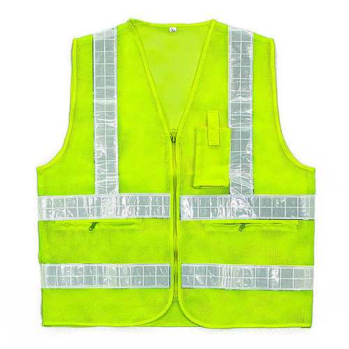 신호수조끼 SM-402 사이즈 XL 2XL 3XL 망사 지퍼 3포켓 형광색 흰색반사띠.jpg