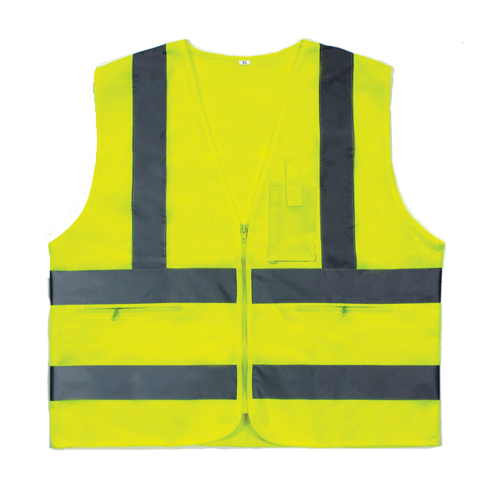 신호수조끼 SM-401-1 사이즈 XL 2XL 3XL 천 지퍼 3포켓 형광색 회색반사띠.jpg